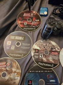 Sony PlayStation 2 Console Bundle With 18 Games Controller & Memory Card TESTED!