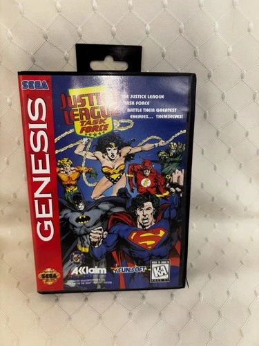 Justice League Task Force Sega Genesis With Manual UNTESTED