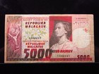 Madagascar 5000 Francs 1975 P66 1000 Ariary Malagasy Malgache Money i4c6247 — photo 2