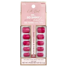 Oh So Shiny Artificial Nails, Gel Shine Nail Tips, GNT152 Wildest Dream, 25