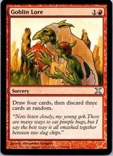 MTG Magic The Gathering Goblin Lore 10th Played See Scan