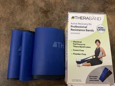 THERABAND Resistance Bands Set, Professional Elastic Band For Blue & Black
