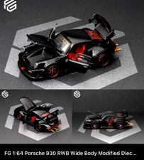 Fg 164 Porsche Black Rwb 930 Sports Open Model Diecast Metal Car New