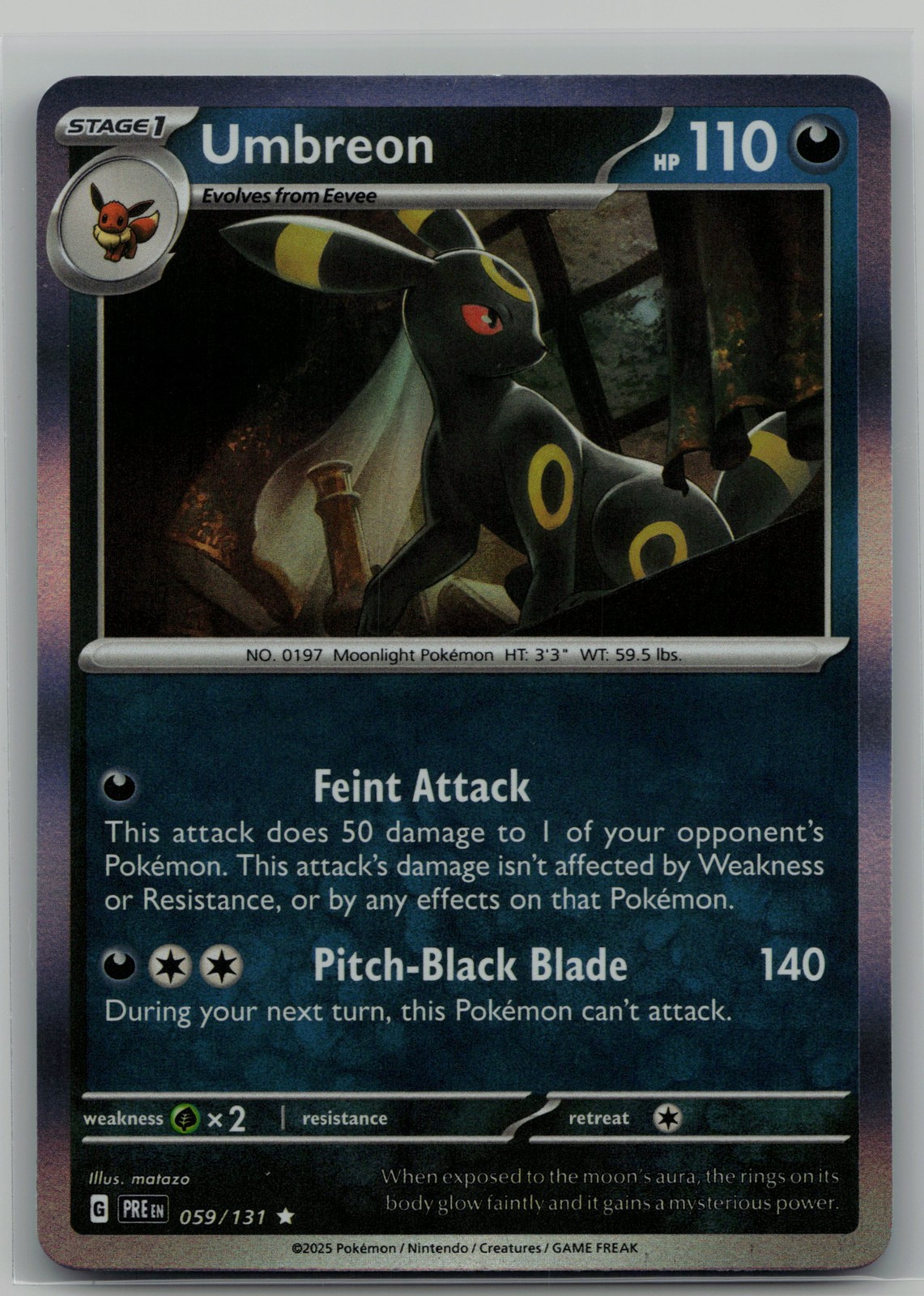 Umbreon Rare SV: Prismatic Evolutions 059/131 NM
