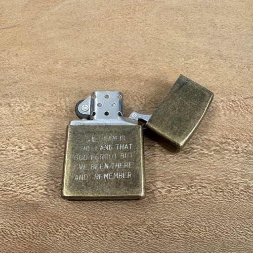 Vintage Zippo Lighter Vietnam War Engraved Rare - Picture 6 of 6