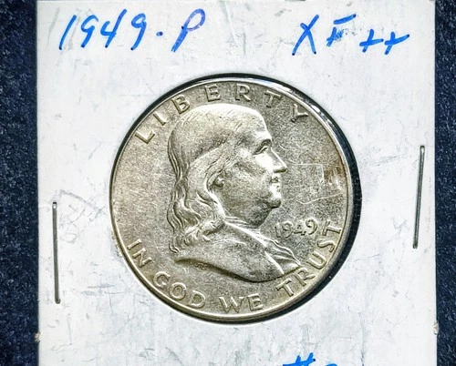 1949-P Ben Franklin Half Dollar XF+ Nice Bell Lines.