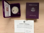 1988 American Eagle 1oz Silver Bullion Coin w/ box & certificate of authenticity