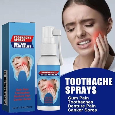 Forothache Spray Instant Pain Relief Oral Teeth Care Effective Dental