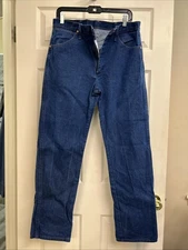 Wrangler 13MWZPW Jeans Mens 33x32 Blue Denim Cowboy Cut Original Fits
