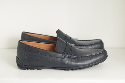 Geox Men s KOSMOPOLIS Wet Grip Dark Blue Navy Loafer Moccasins Shoes US 11 EU 44