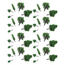 85 Pcs Miniature Mixed Model Trees Plastic Landscape Accessories for Dioramas