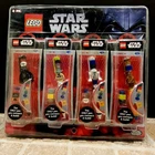 NEW Lego Star Wars Connect & Build Pen Set Darth Yoda R2D2 Chewbacca VINTAGE