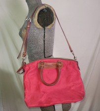 Borsa a mano vintage Y2k Dooney & Bourke in pelle rossa nylon fiorentino