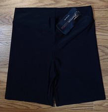 Theatricals Black Dance Shorts Women's Size Large Mid - Hi Ride Stretch NWT