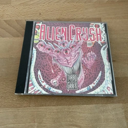 NEC TurboGrafx-16 Alien Crush with Case and Manual