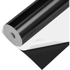 Glossy Black Permanent Vinyl 12x50 Ft Black Adhesive Vinyl Roll For Home Decor