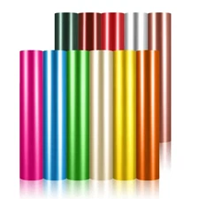 Metallic Chrome Matte Adhesive Craft Vinyl Permanent Vinyl Sheets 12" x 12" 1...