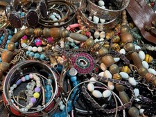 3 Lbs. Vintage to Modern Costume Estate Jewelry Junk Tangled Craft DIY Lot 7