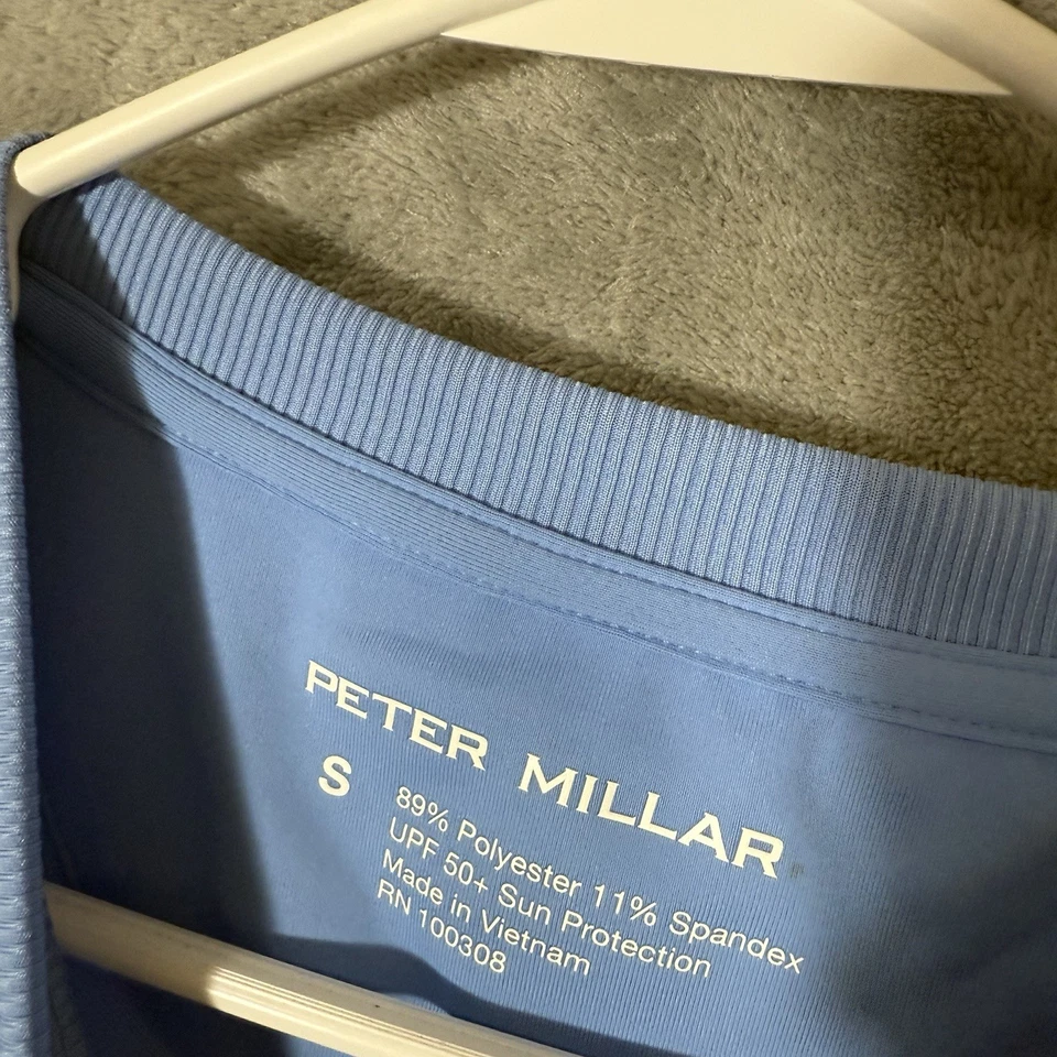 Peter Millar Women S Golf Floral Blue Sport UPF 50+ Sun Protection Long Sleeve - Image 2 of 4