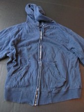 Vintage 70s Hoodie Sweatshirt Lg. Grunge Trashed distressed