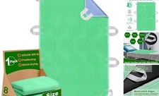 Positioning Bed Pad with Handles - Quick Drying Bed Pads with 8 34"  52"