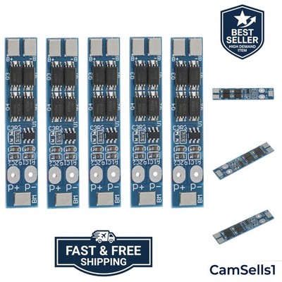5PCS 2S 7.4V 8.4V 8A 18650 Charger PCB BMS Protection Board for Li-ion Lithiu...