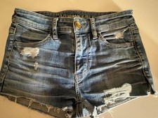 American Eagle Super Stretch Distressed Denim Shorts - Size 2 - 2" Inseam