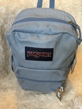 "Mochila JanSport Cross Town Plus Remix azul claro denim 17"" con funda para computadora portátil"