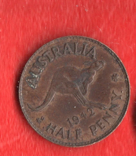 1942 Australia Half Penny — photo from the most recent tracked eBay sale