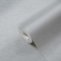 Einfarbige Vliestapete In Textil-Optik Mit Leichter Struktur, Matt – Grau, Hellg