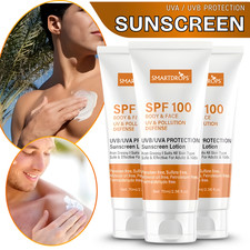 SUNSCREEN SPF 100 Tanning  Hydrates Skin  All Skin Types - Pack 3