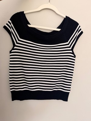 Tommy Hilfiger Boatneck Striped Sweater Short Sleeve BRAND NEW