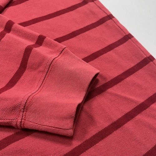 Polo LL Bean manica lunga uomo grande alta LT pullover bottoni rosso righe - Foto 5 di 7