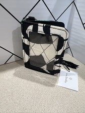 Vera Bradley Campus Double ID Classic Black White Green Imperial Rose New tags