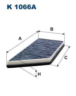 FILTER, INTERIOR AIR FOR PEUGEOT FILTRON K 1066A - Picture 2 of 7