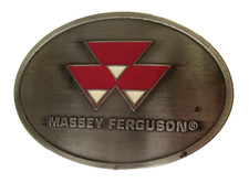AGCO MASSEY FERGUSON Advertising ENAMEL EMBLEM METAL BELT BUCKLE