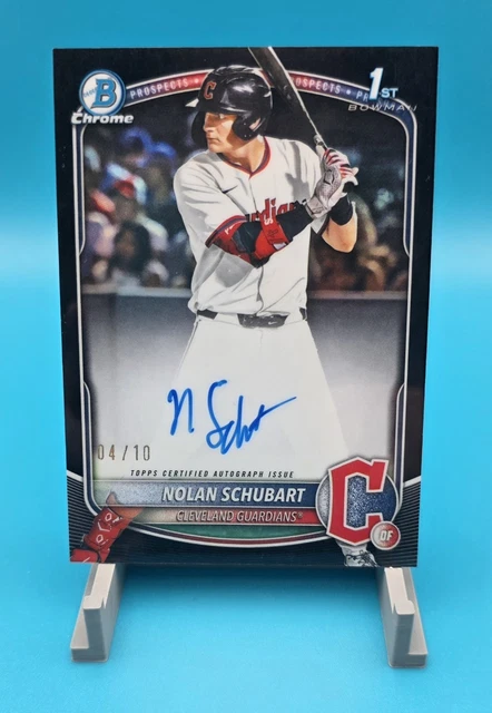 2025 Bowman Draft - Nolan Schubart - True Black Refractor Auto /10 - Pristine