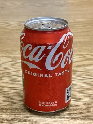 Original Coca Cola Neu Fabrikfehler leere Dose versiegelt ungeöffnet Sammlerstücke 
