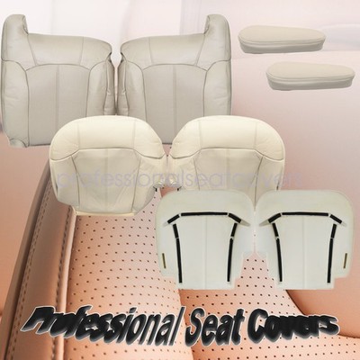 For 2002 Cadillac Escalade Driver & Passenger Seat Cover & Bottom Foam Cushion
