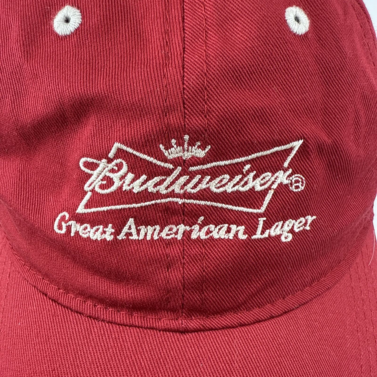 Budweiser Adjustable Baseball Hat, Red, Cap, Hook… - image 10