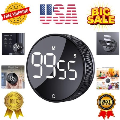 Digital Kitchen Timers, Visual timers Large LED Display Magnetic Countdown Co...
