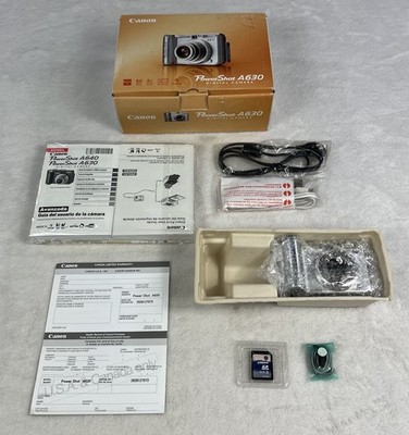 Canon PowerShot A630 8.0MP Digital Camera - Silver for sale online