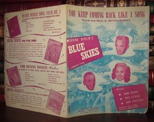 Berlin, Irving YOU KEEP COMING BACK LIKE A SONG Blue Skies Vintage Copy