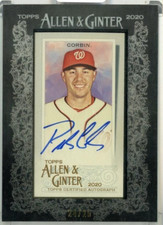 2020 Topps Allen&Ginter Patrick Corbin Mini Framed Autographs Black /25