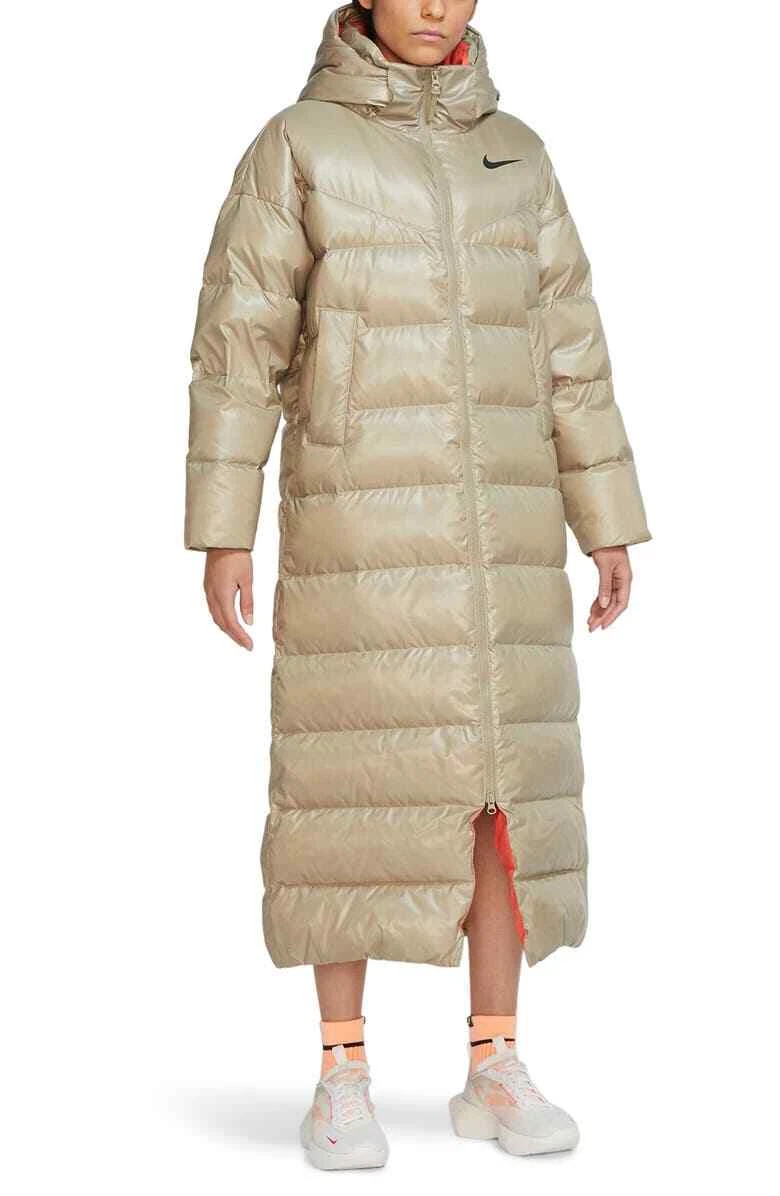 Nike long shop down parka