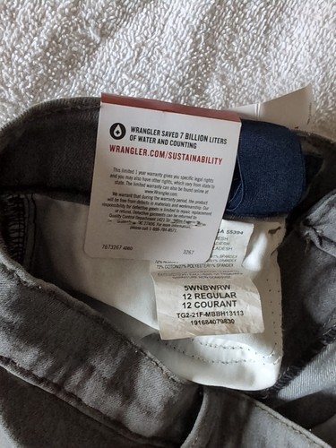 Wrangler Boys Jeans Pants Gray Size 12 Regular Skater Loose - Picture 3 of 3