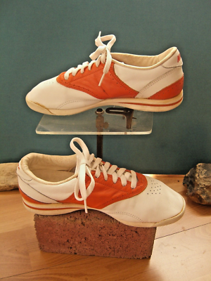 Nike ナイキ ヴィンテージ スニーカー 1986年製 80s 1986 Vintage Nike Orange/white Saddle Shoes womens 8 | eBay