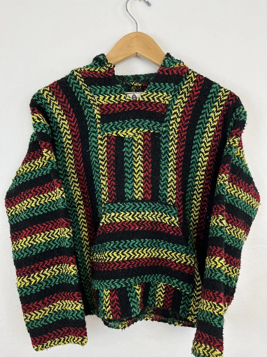 Baja Joe Red Yellow Green Drug Rug Hoodie Youth X Large