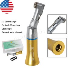 NSK Style Dental Low Speed Handpiece Contra Angle E-Type Gold Latch FDA