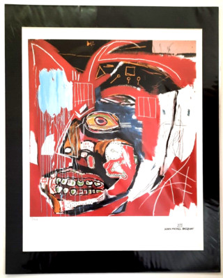 Jean-Michel Basquiat- 50x40 cm mit einem hochwertigen Passepartout  Nr. 12/250